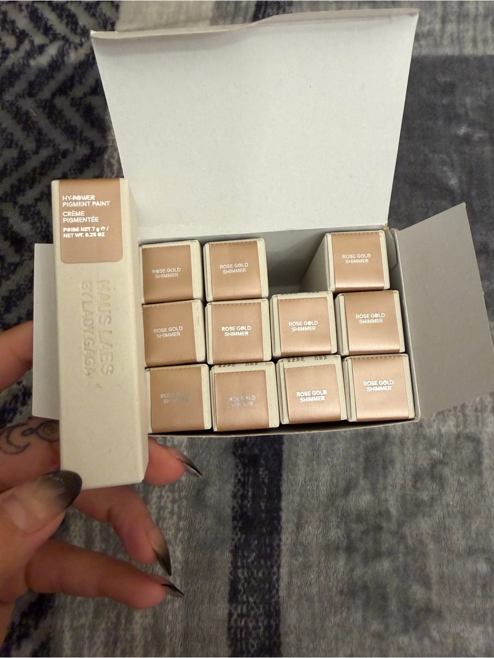Haus Labs By Lady Gaga Rose Gold Shimmer Pigment Paint Set